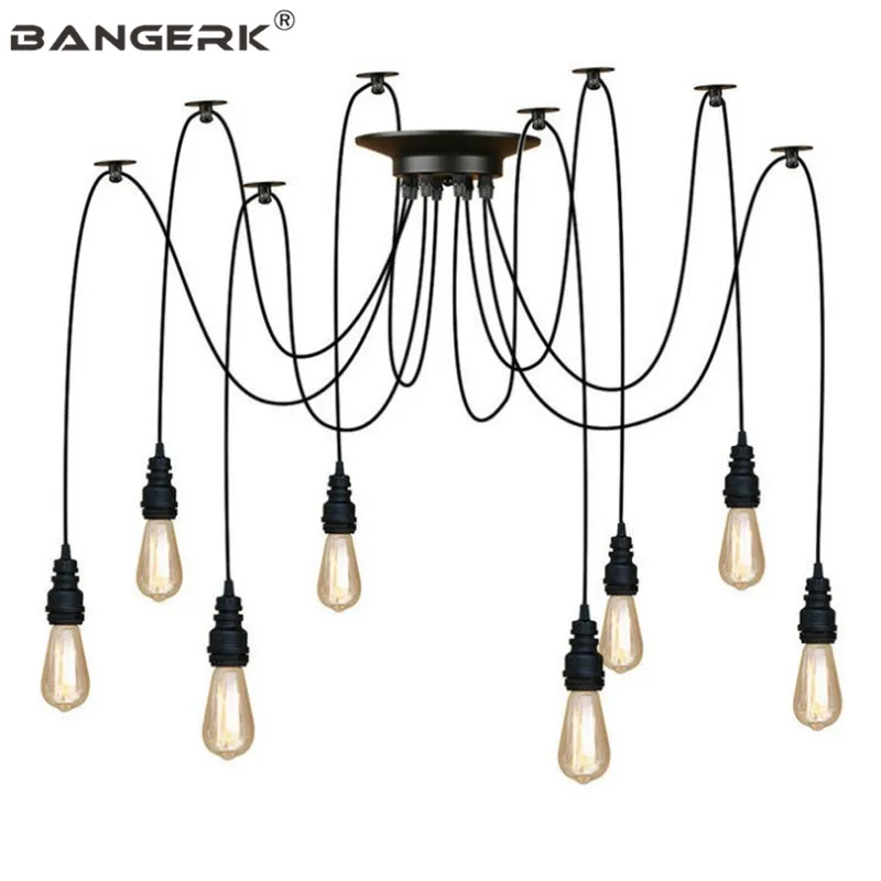 Industrial Pipe Lamp Loft Vintage Pendant Light Edison Dining Room DIY Iron Hanglamp Home Decor Lighting Luminaire | Лампы и освещение