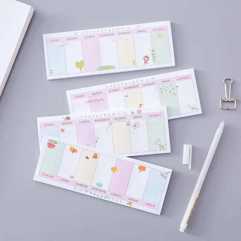 Корейский Weekly Гриб Милый Kawaii блокнот канцелярский магазин почтовый мини
