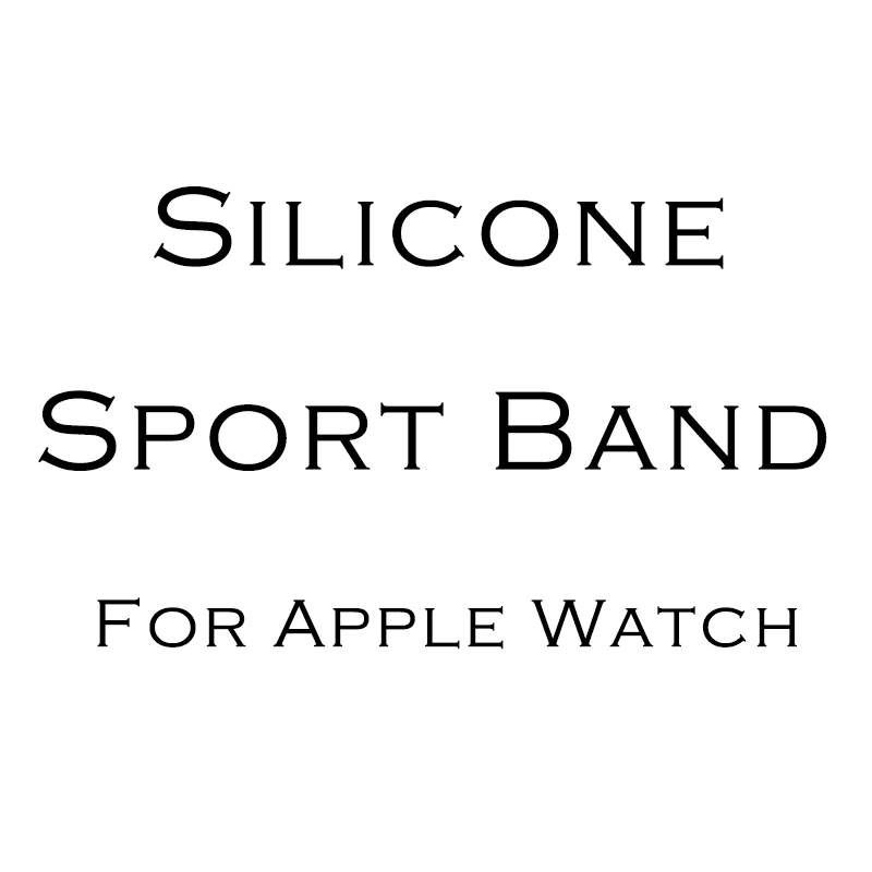 Sport watchband for apple watch series 4 3 2 1 with pin-and-tuck closure Silicone strap iWatch standard colorful replacement | Наручные