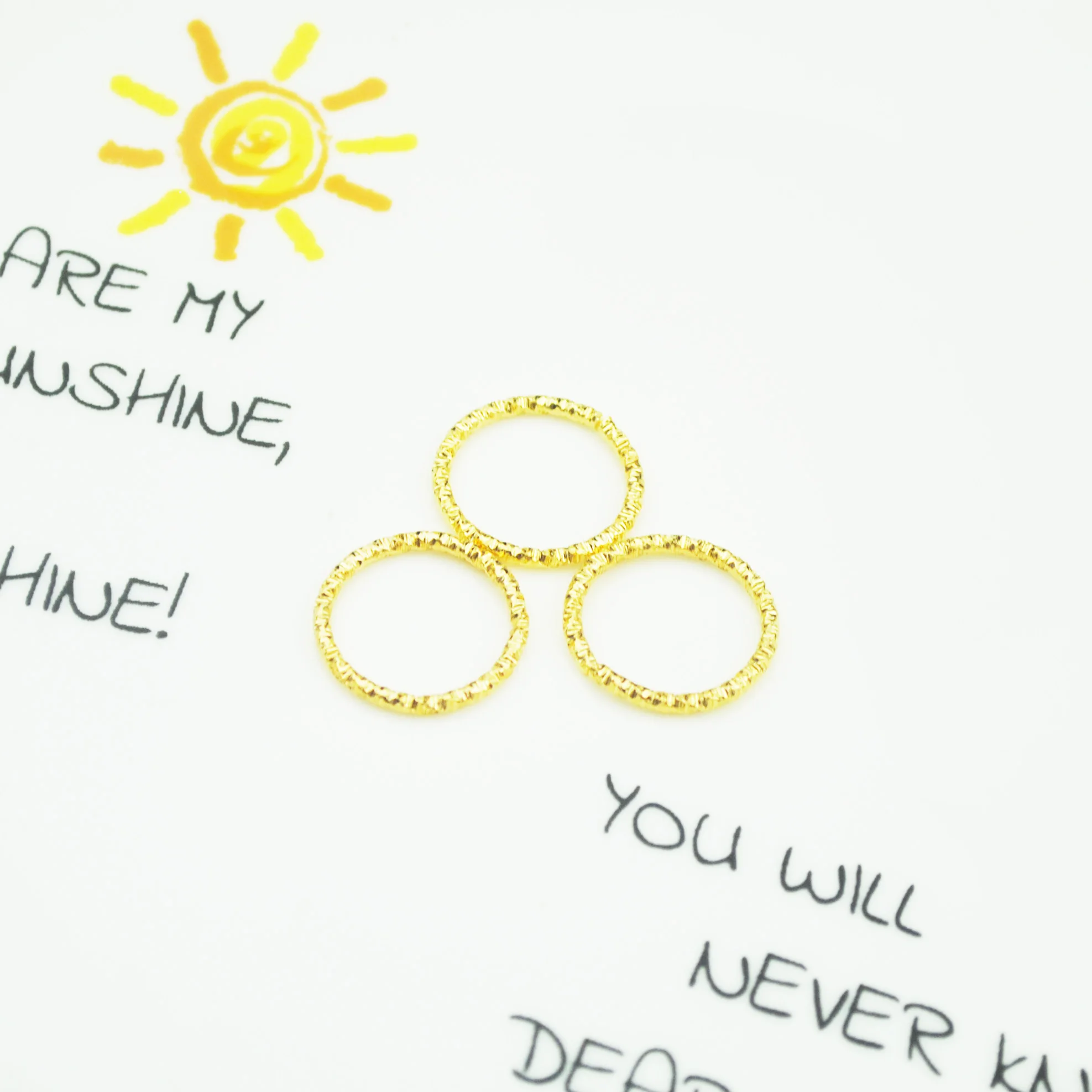 Круглые серьги в форме кольца золотистые 50 шт./лот Новое поступление 8/10/12/15/18 мм