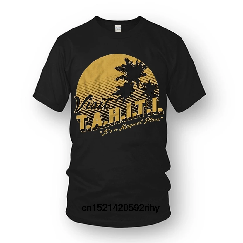 Возьмите странные вещи Дизайн футболка Новинка 2018 года агенты щит посетить Таити