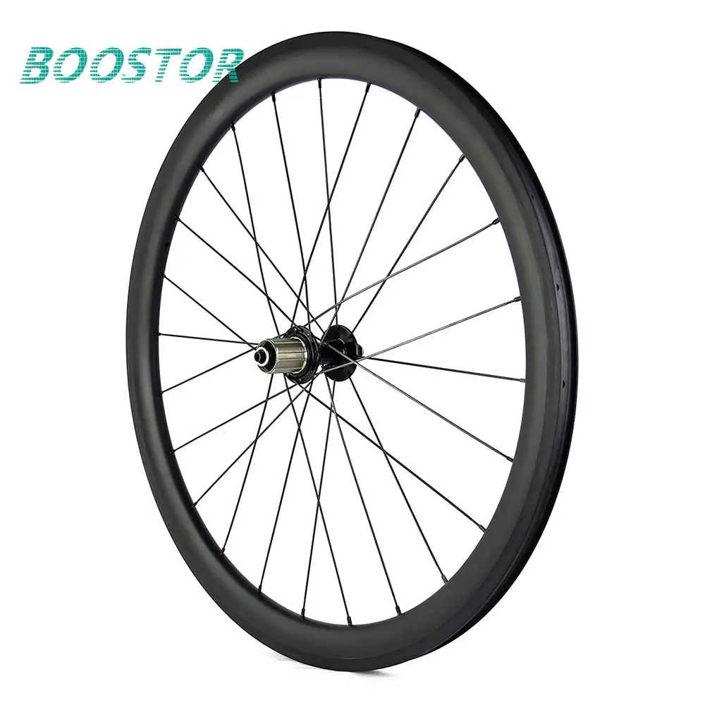Road wheelset Bycicle Carbon Rim Wheel 700c Low Resistance Aerodynamic 55mm Tubeless Clincher Straight pull Factory Cheap Price | Спорт и