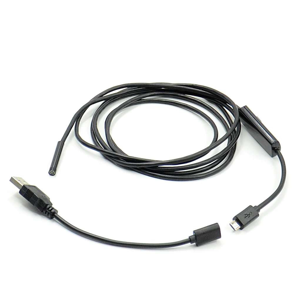 1 5 м 720P мм объектив HD USB эндоскоп Водонепроницаемый 6 светодиодов осмотр с трубкой