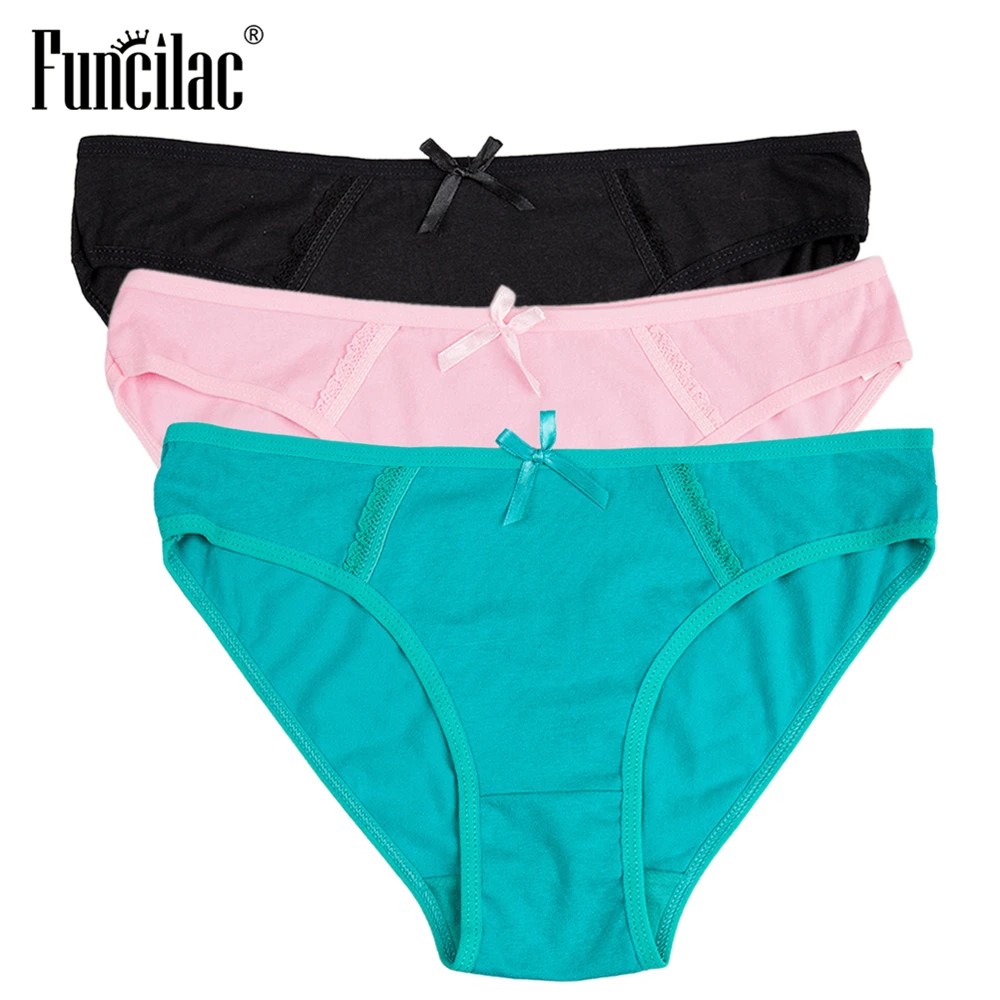 FUNCILAC Брендовое женское нижнее белье одноцветные сексуальные хлопковые шорты