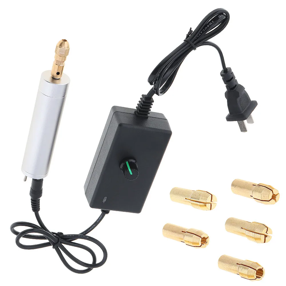 12V бесступенчатая скорость регулируемый электродвигатель мини ручная дрель с 5