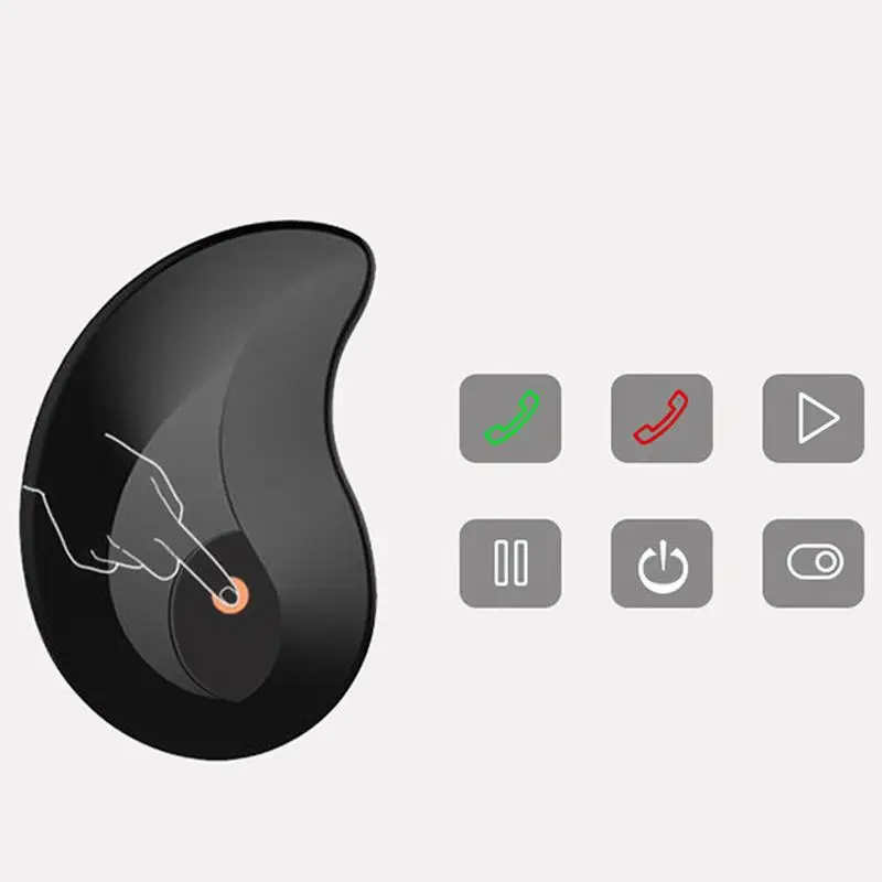 Мини беспроводные Bluetooth наушники с микрофоном скрытый наушник подарки гаджеты
