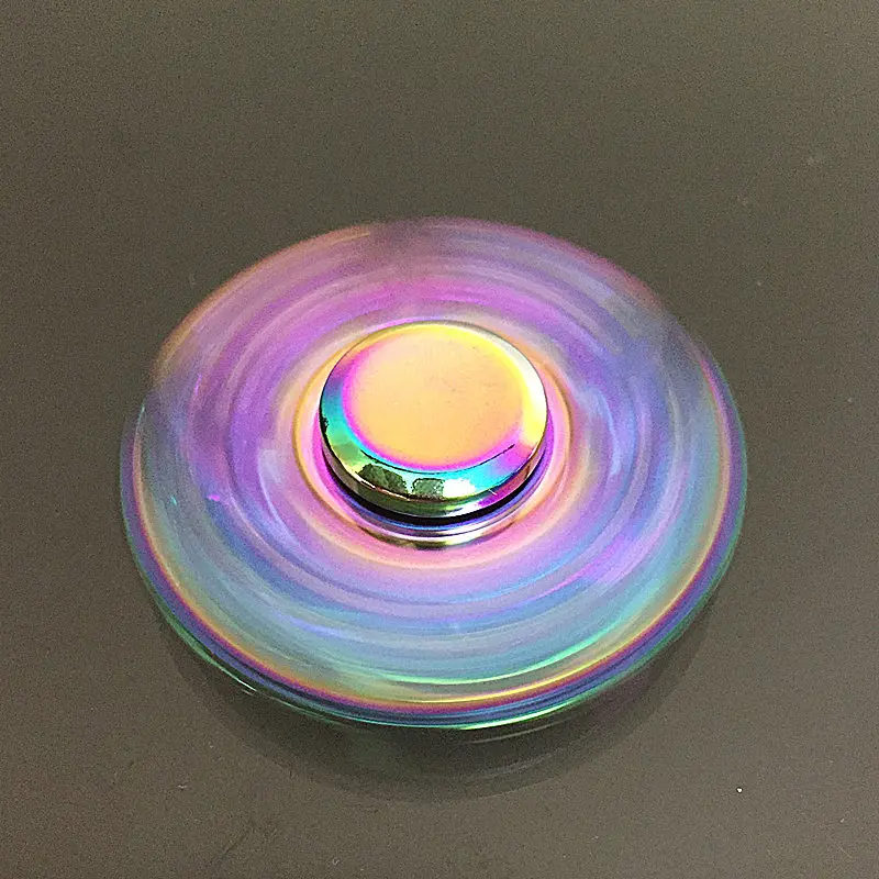 Треугольные русский ветер Непоседа Spinner Металлический Радужный Дракон палец