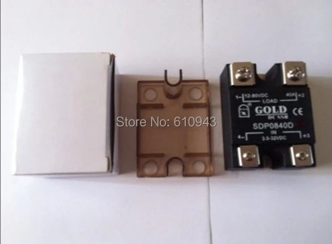 SDP0840D 40A SSR напряжение нагрузки: 12-80VDC управление votlage: 3 5-32VDC или 5-32vdc Бесплатная