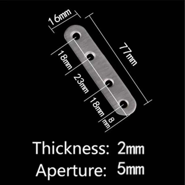 Новинка 10 шт. плоские прямые скобы из нержавеющей стали Скоба для ремонта детали