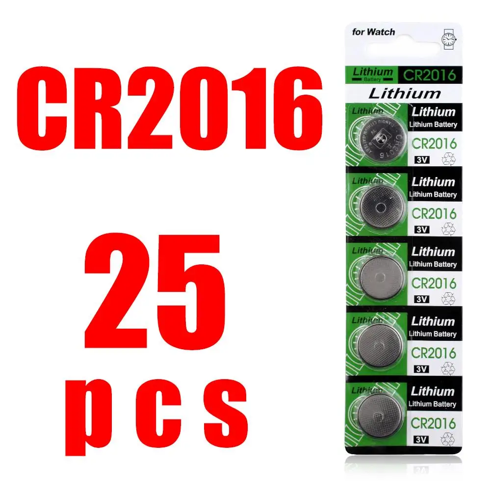 YCDC 11 большая акция 25 шт./лот CR2016 3V батарея на батарейках Co cr 2016 литиевая