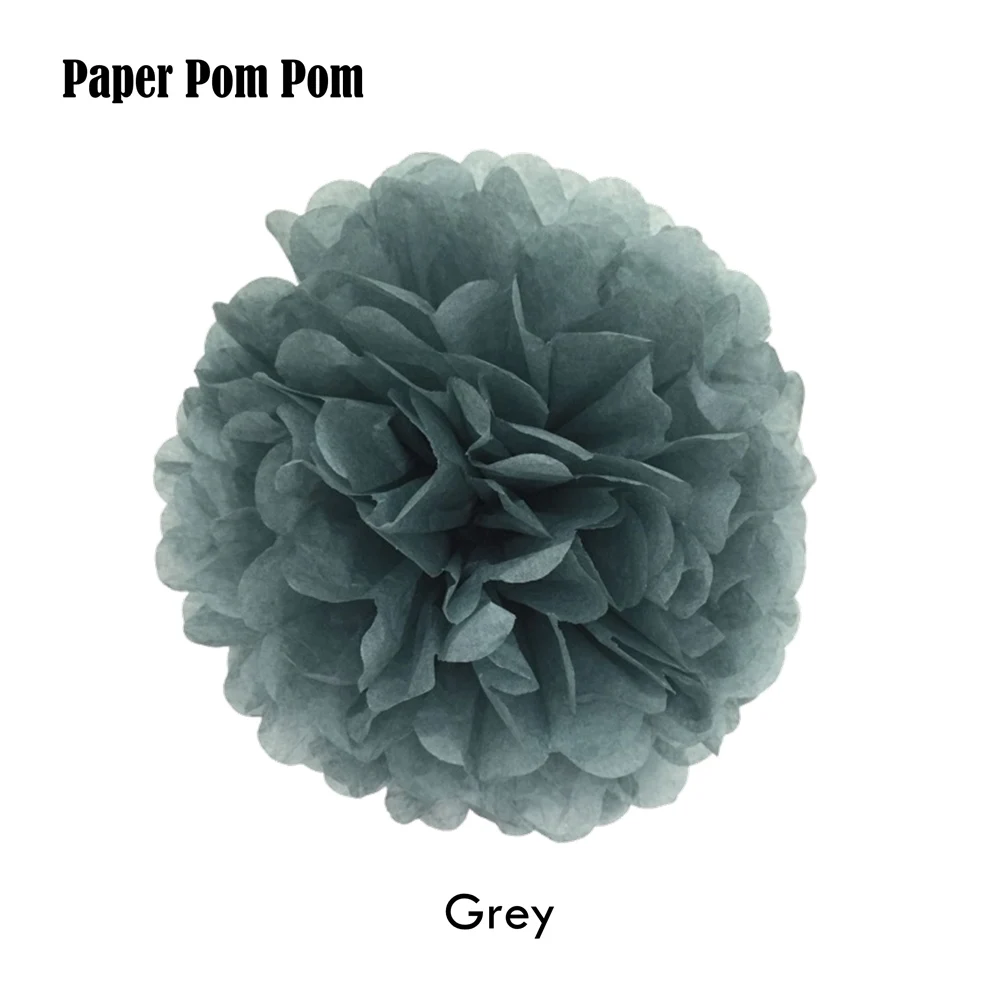 Новый Серебряный серый набор церемоний декоративный смешанный размер бумажный