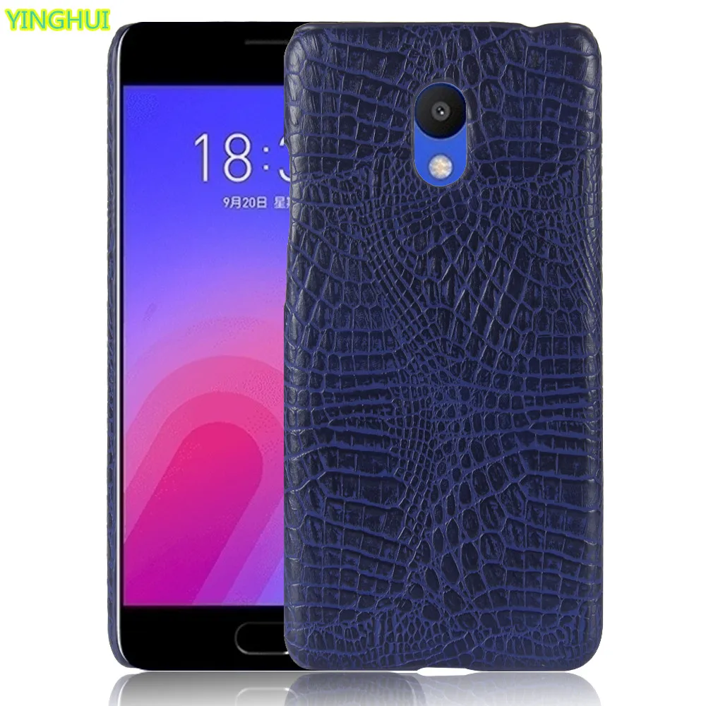 Чехол для телефона Meizu M6 роскошный защитный чехол из крокодиловой кожи PU |
