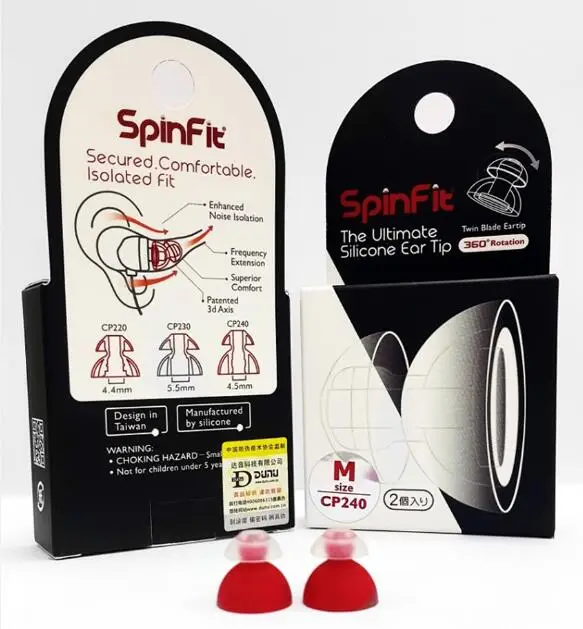CP240 M 1 пара(2 шт.) Оригинальные SpinFit CP220 CP230 CP240 обновленные наушники-вкладыши патентованный силиконовый наушник инновационная технология наушник - Цвет: CP240 M