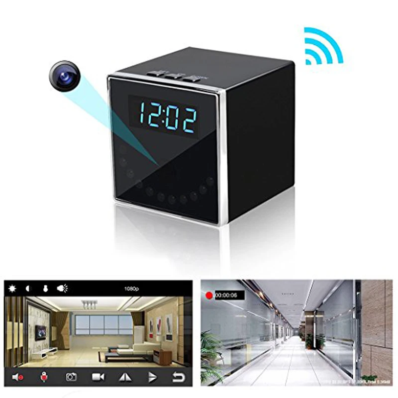 Беспроводная Wi-Fi камера wifi IP IR ночное видение мини-камера с часами HD 1080P мини видеокамера DVR DV поддержка телефона дистанционного управления