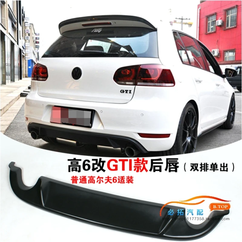 ABS задний бампер диффузор для губ Для VW Гольф VI MK6 GTI бампера 2010-2013
