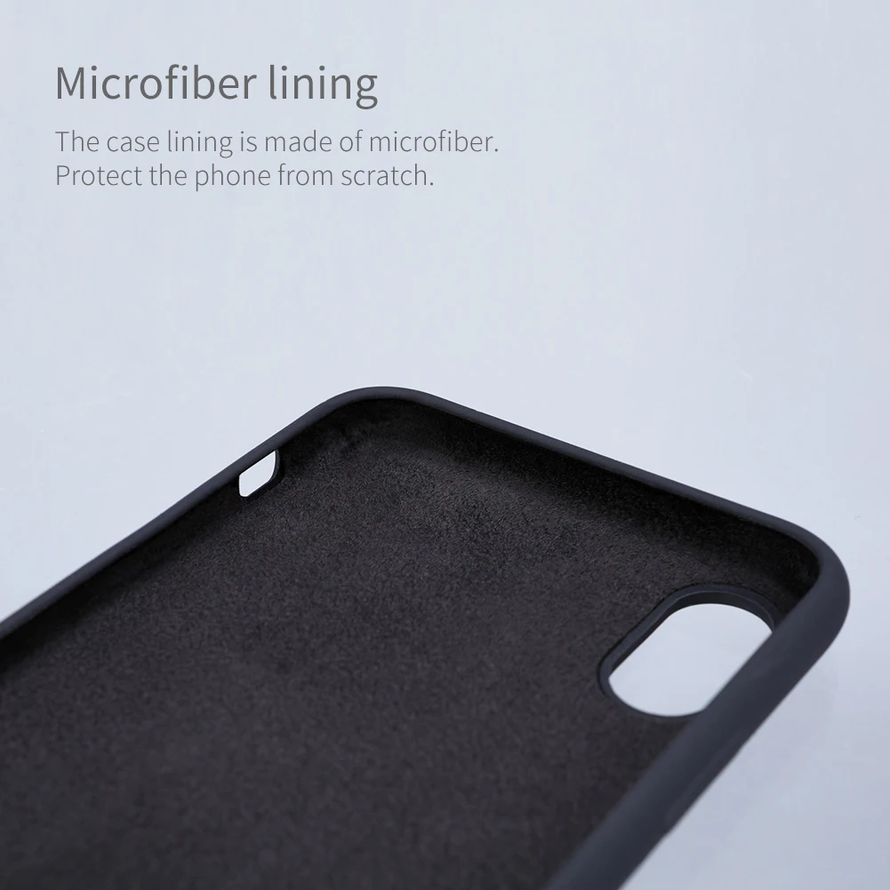 NILLKIN FLEX II жидкое силиконовый чехол для iPhone х Мягкий Гладкий силикон телефон