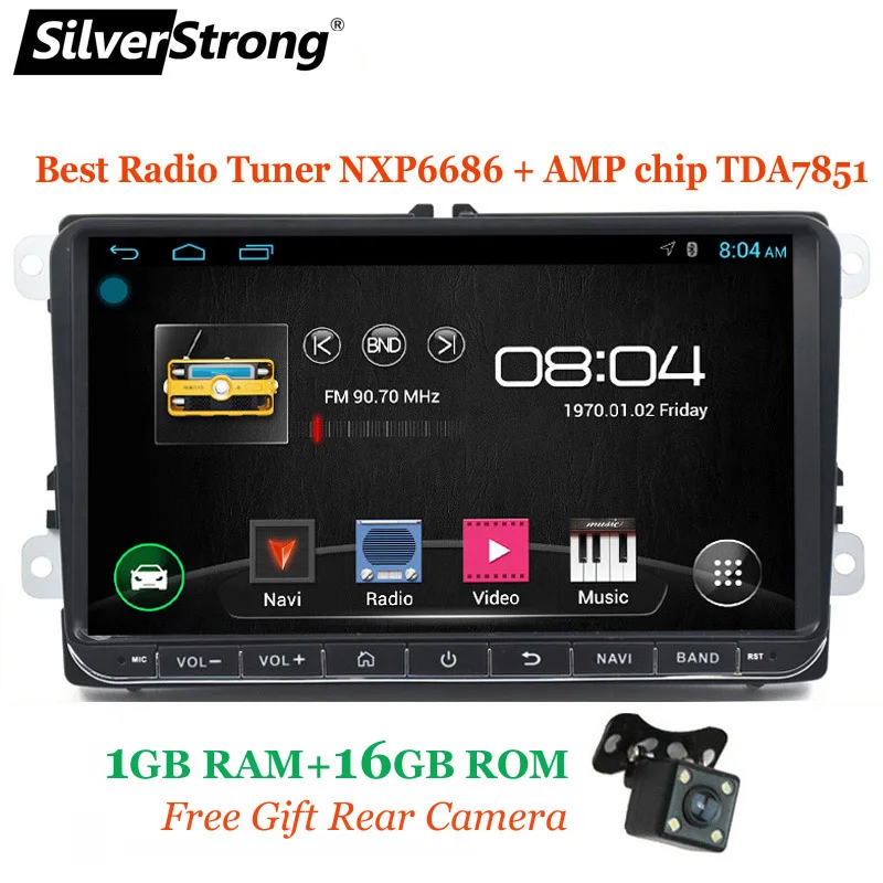 68S 1G 16G SilverStrong Android9.0 9 дюймов 32 ГБ для Passat радио автомобиля gps для VW Golf gps Polo с 6686 радио Android 68S - Цвет: 68S 1G 16G