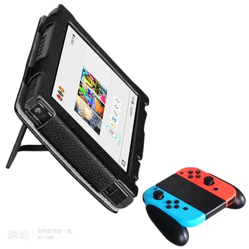 Чехол с откидной крышкой для консоли Nintendo NAND Switch в стиле личи из искусственной