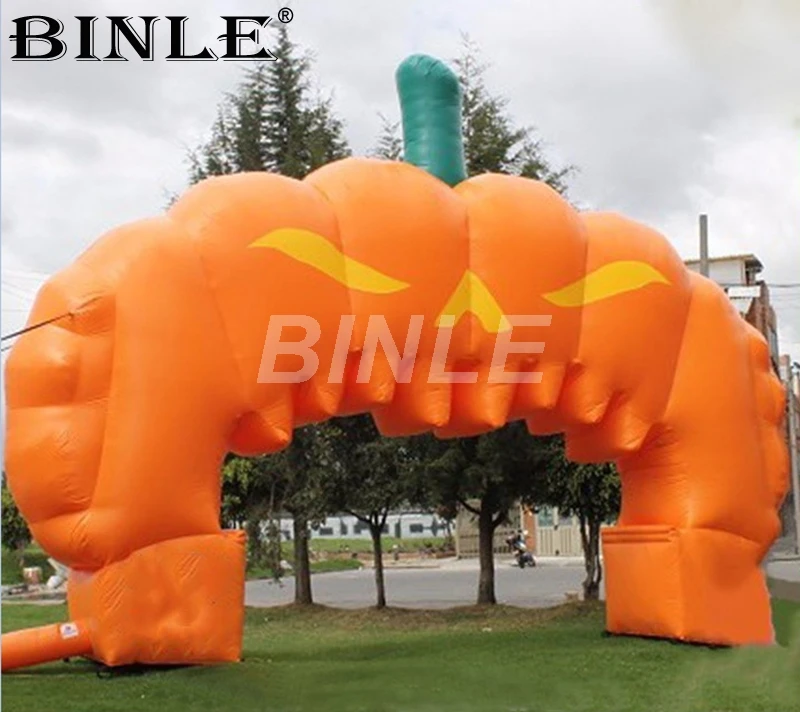 

8x5m wonderful design halloween inflatable pumpkin arch huge inflatable entrance archway for outdoor decoration