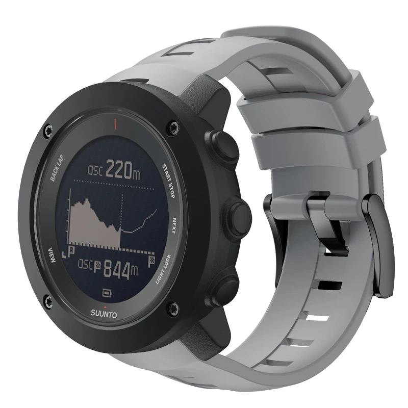 Ремешок для Suunto Ambit 3 вертикальный, 24 мм мягкий силиконовый сменный Браслет для Suunto Traverse Alpha Spartan