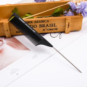 1 шт. 220x28x4 мм черная тонкая-зуб металлический Шпилька Антистатическая прическа крысиный хвост расчески для парикмахера инструмент для укладки волос Для Красоты Новинка