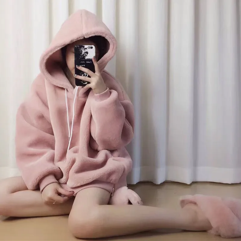 Женский вельветовый свитер AKSLXDMMD bts розовый свободный с длинным рукавом на осень