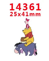 PR14361 Новое поступление,, 30 шт./упак., напечатанный плоский полимер, плоская задняя смола для украшения волос, бант, PR14302 - Цвет: PR14361