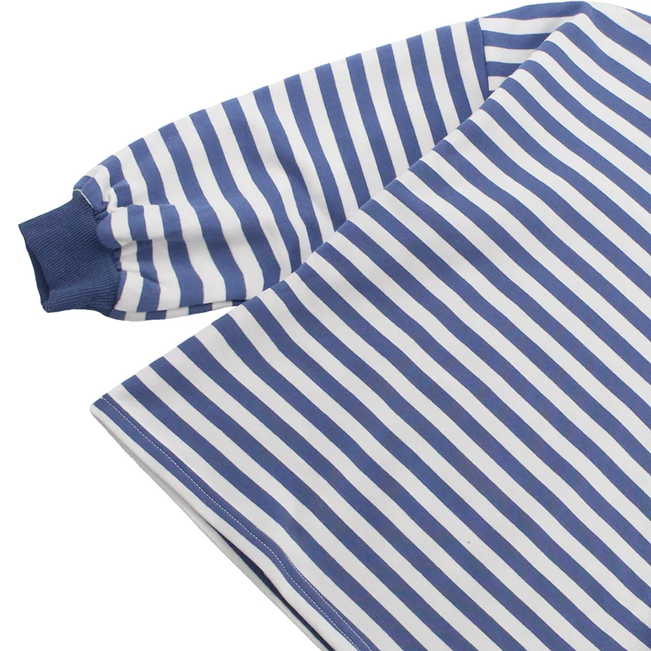 Футболка для девочек свитер в полоску рубашки с длинными рукавами детская одежда