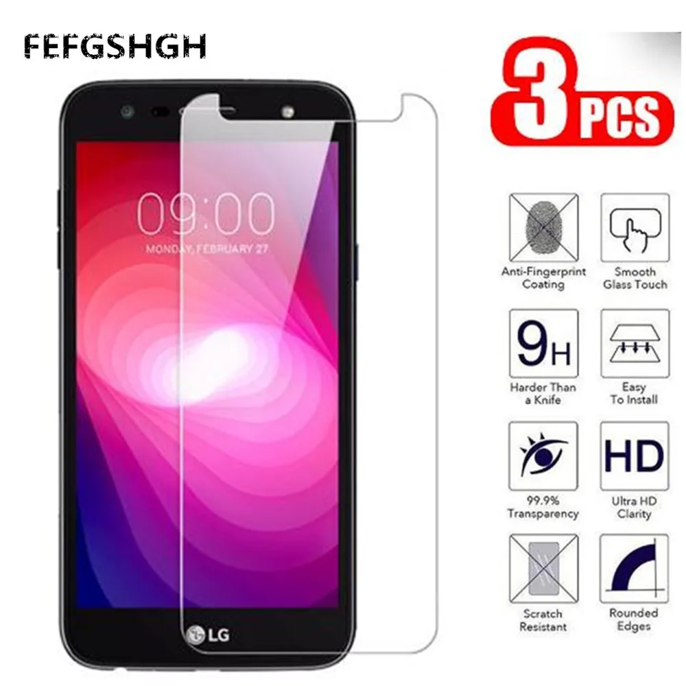 Закаленное стекло 2.5D 9H для LG X Power 2 Защитное экрана M320 M320N искусственное