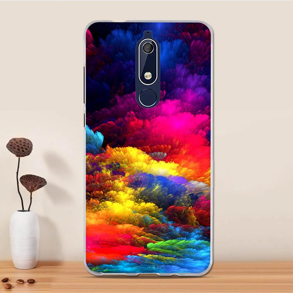34 Чехол для Nokia 5,1 чехол силиконовый 3D мягкий чехол для телефона из ТПУ для Nokia5.1 Nokia 5. 1 Funda Coque для Nokia 5,1 чехол Capa Shell - Цвет: 34
