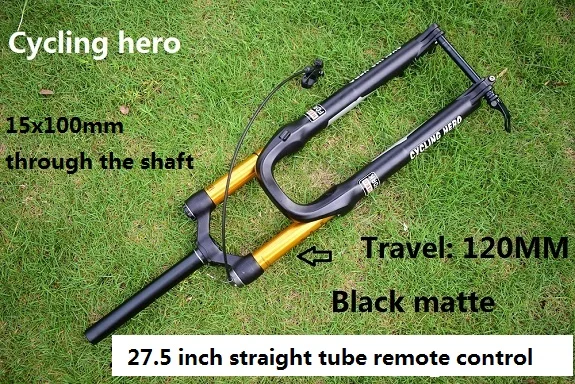 27.5 inches MTB велосипед прямой и конусная труба 15x100 мм проходной вал пневматическая вилка подвеска вилка 27," производительность превышает SR SUNTOUR FOX - Цвет: 27.5 inches