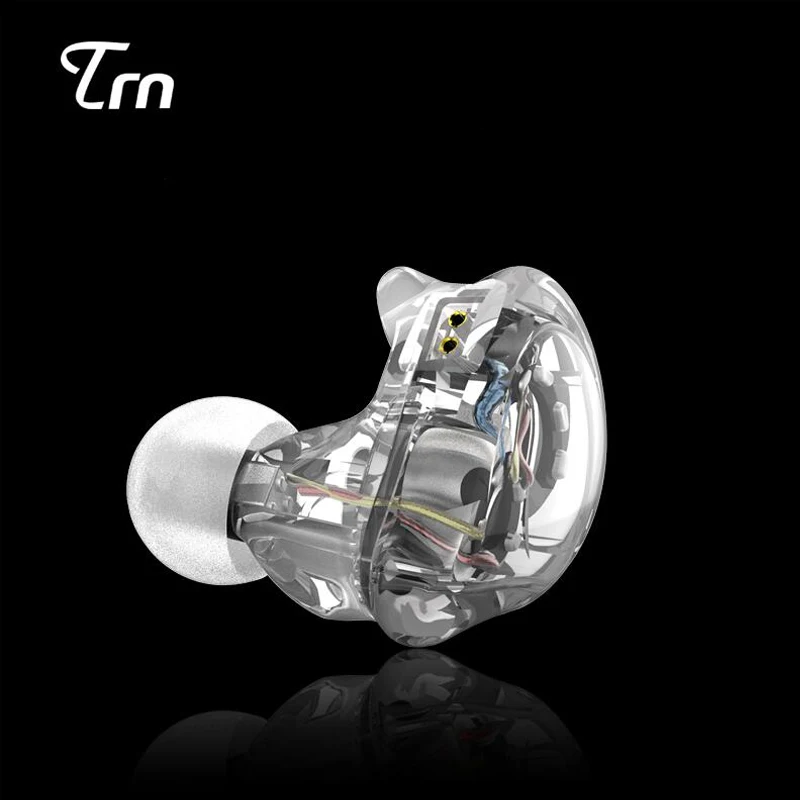 TRN V10 2DD с 2BA гибридные наушники-вкладыши DJ Hi-Fi Monito, спортивные наушники для бега, наушники с 2PIN, съемные TRN V80