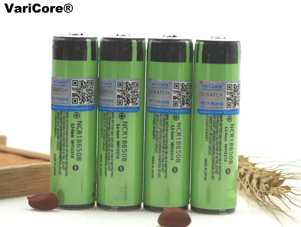 4 шт. оригинальная защищенная 18650 NCR18650B 3400mAh литий-ионная аккумуляторная батарея с 3,7 V PCB для фонарика