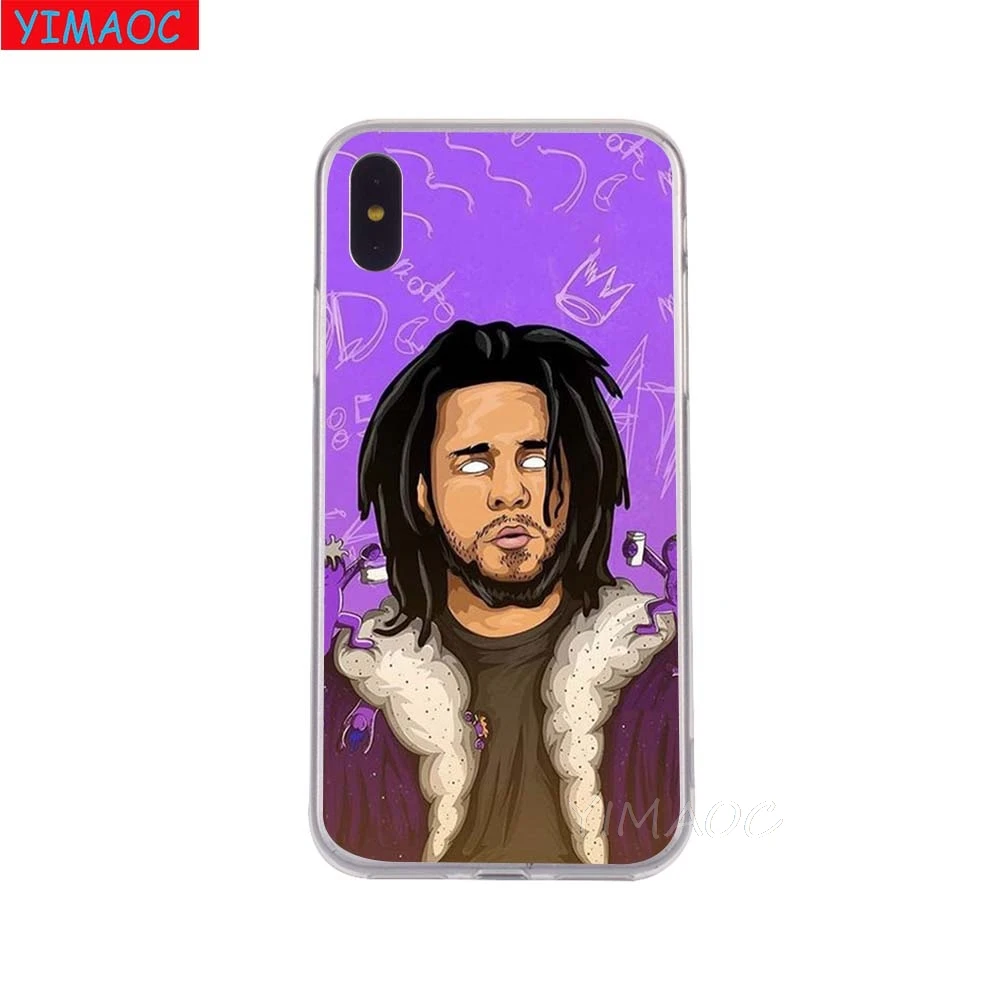 YIMAOC J COLE хип-хоп рэппер мягкий чехол TPU силиконовый для iPhone 8 7 6 6S Plus 5 5S SE X XR XS 11 Pro Max |