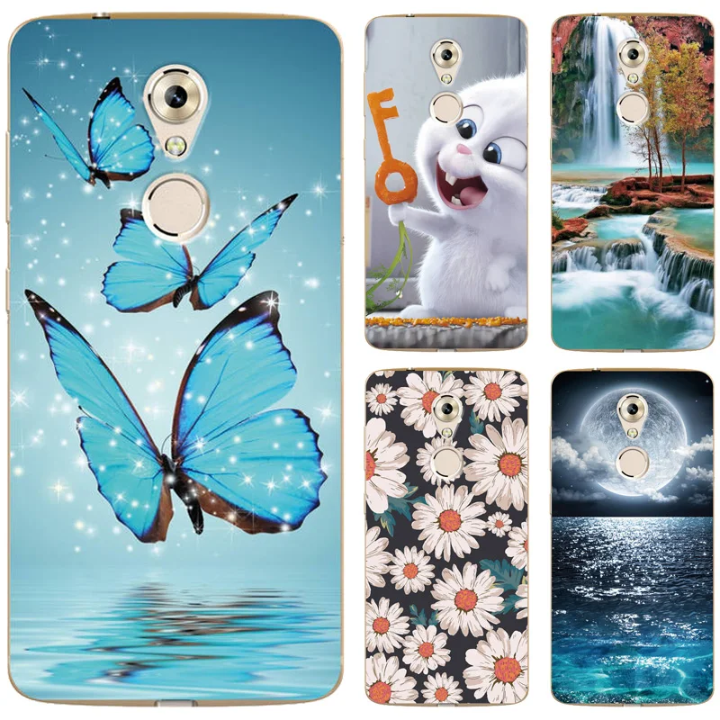 Чехол для ZTE Axon 7 Mini с милым рисунком животных и пейзажей, печатный узор, задняя крышка для телефона 7 Mini Fundas on.