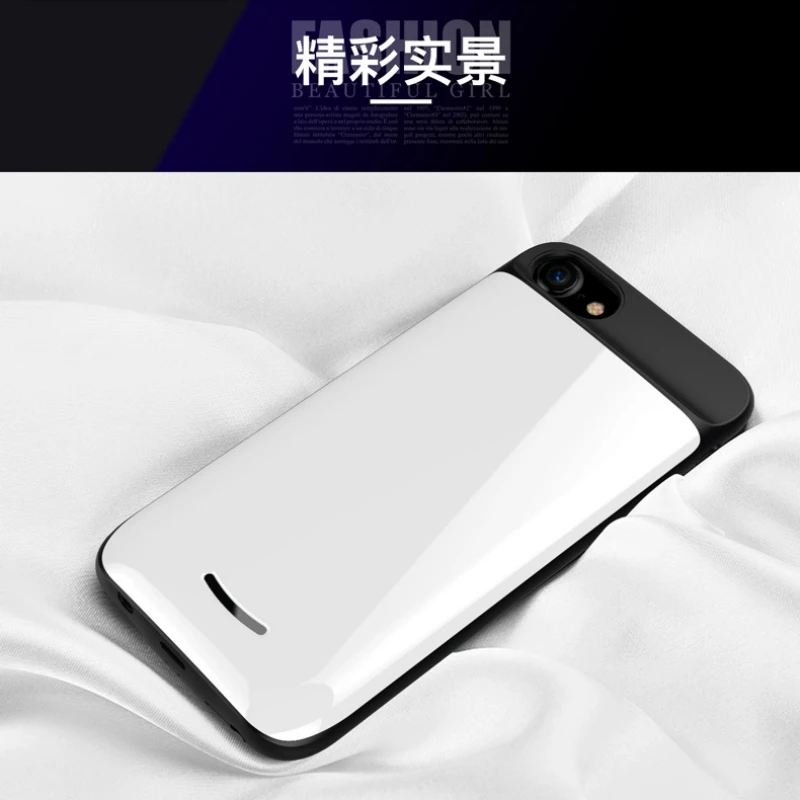 Чехлы для зарядного устройства для iPhone 6 6s 7 8 Plus 2600/7500 mAh Чехол для внешнего зарядного устройства