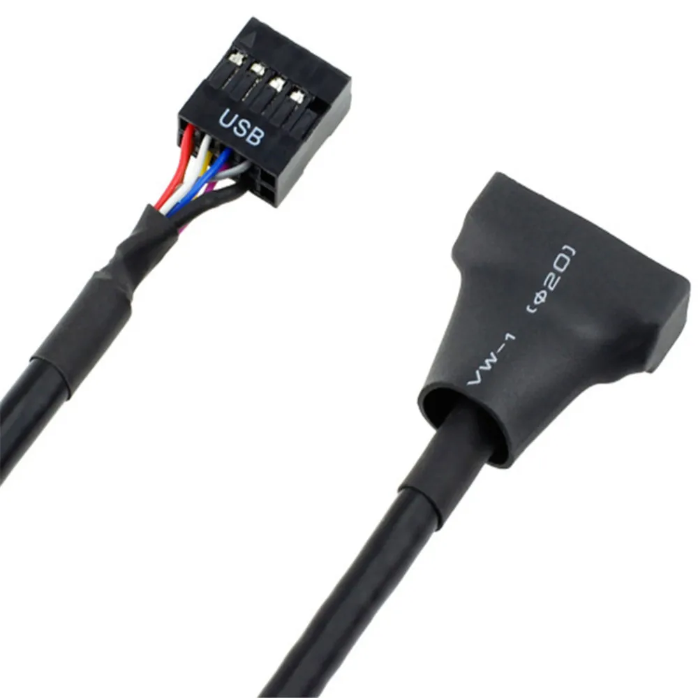 19/20 Pin USB 2 0 к 3 гнездо 9 папа материнская плата адаптер Шнур Z09 Прямая