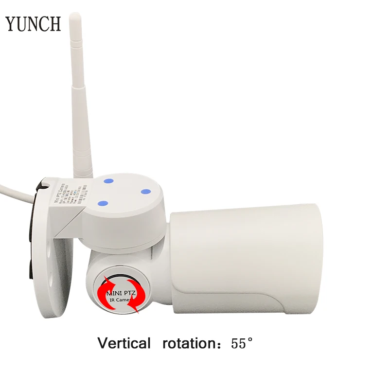 YUNCH Draadloze Pan tilt Zoom CCTV IP камера 2MP Full HD Netwerk мини PTZ купольная 4X zoom wifi P2P