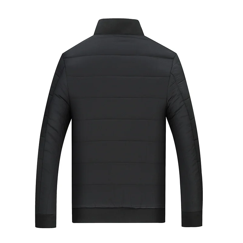 MINWLJ плюс размер 3XL 4XL 5XL 6XL 7XL 8XL мужская зимняя куртка с воротником-стойкой и парка 110
