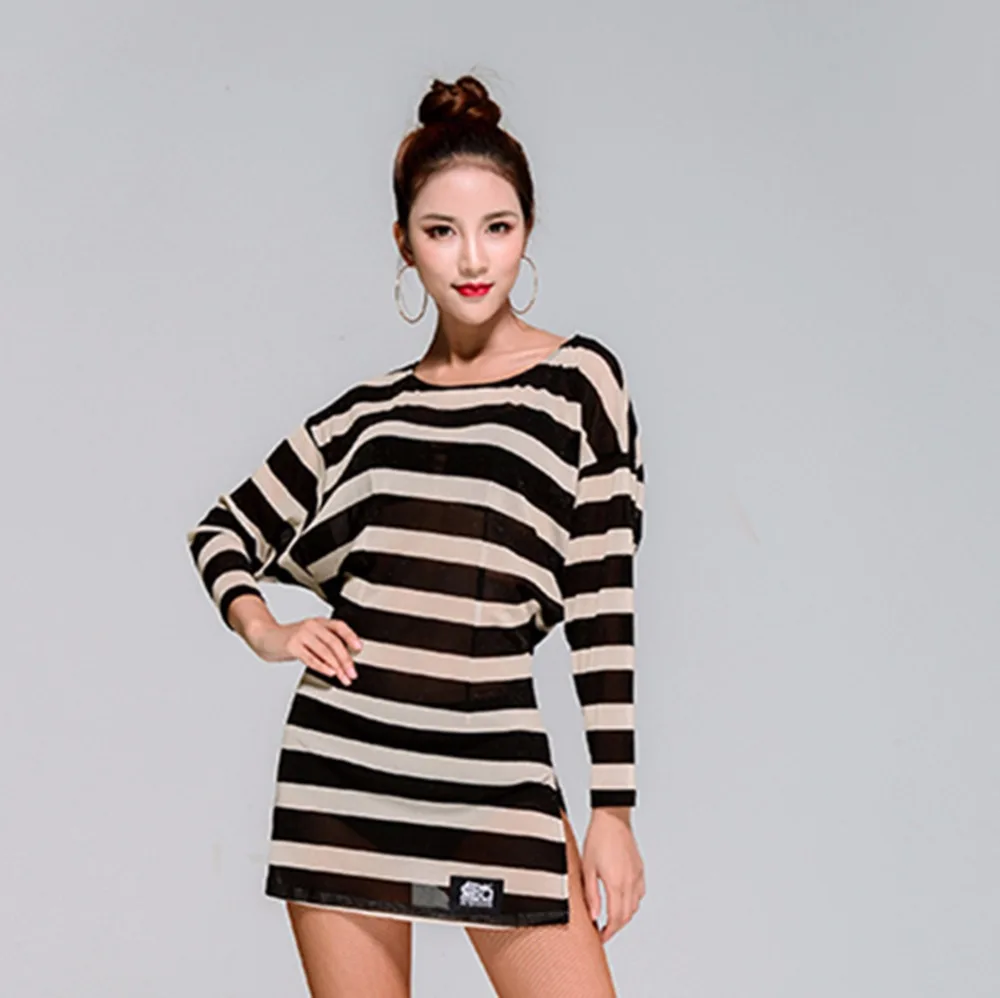 Женское платье для латиноамериканских танцев черная одежда из модала взрослых