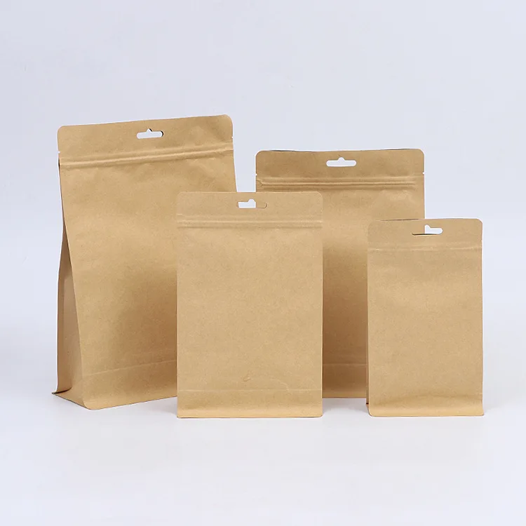 

Ferimo 100pcs Wholesale oil proof bread baking bag, takeaway, eight side sealed kraft paper storage bags