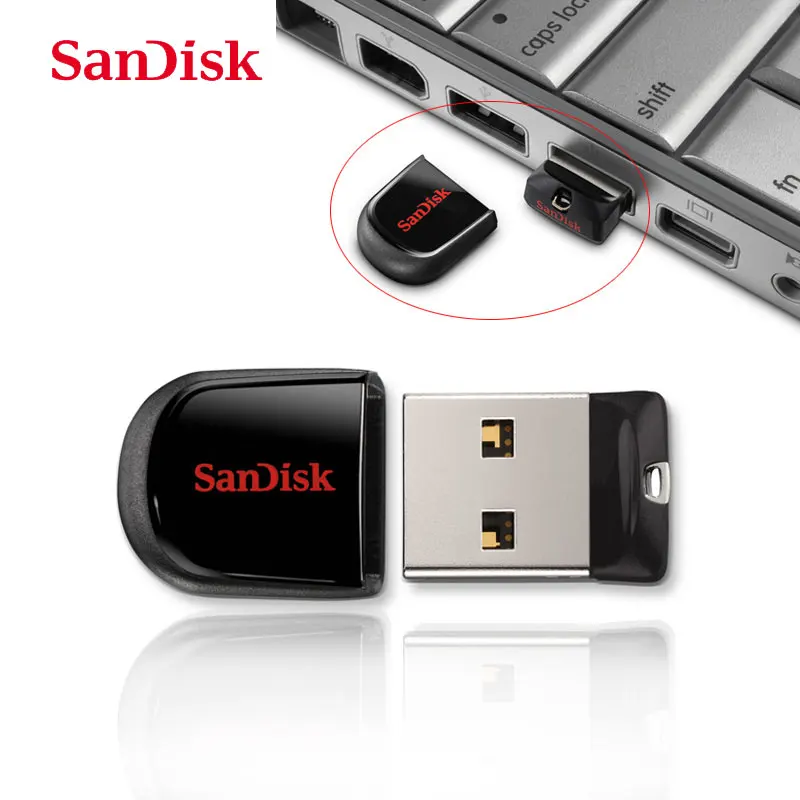 SanDisk Cruzer Fit CZ33 супер мини USB флеш накопитель 64 ГБ 2 0 sandisk 32 s 16 Гб U диск|USB