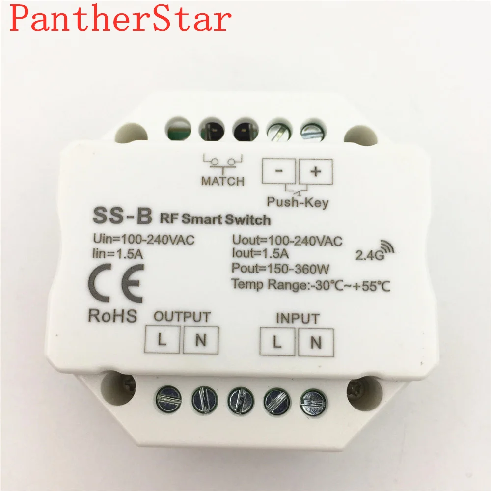 SS B AC100 240V RF умный переключатель выход 100 240VAC 2A 480 W с релейным выходом|Диммеры| |