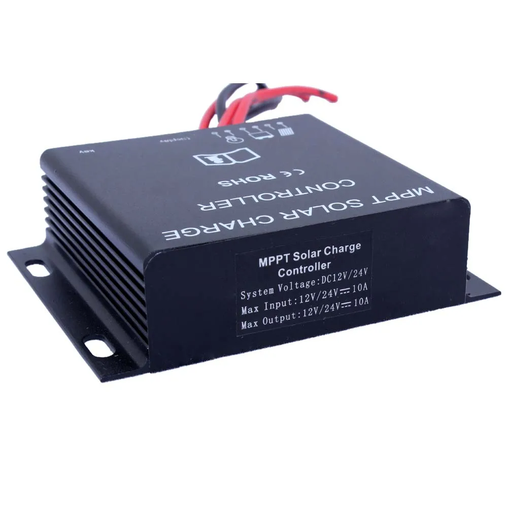 Водонепроницаемый Таймер IP68 130 Вт/260 Вт LED 10A MPPT Солнечный контроллер заряда 12В