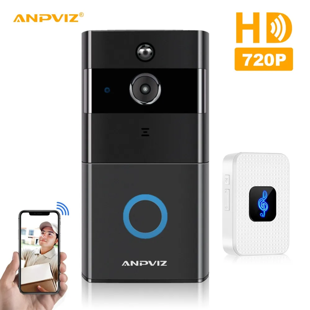 Anpviz ip-видео-домофон Wi-Fi видео домофона WI-FI дверной звонок Камера для квартиры ИК