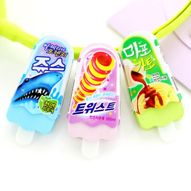 1 шт. ластик для мороженого студентов студентов|ice cream eraser|eraser ice creamkawaii eraser |