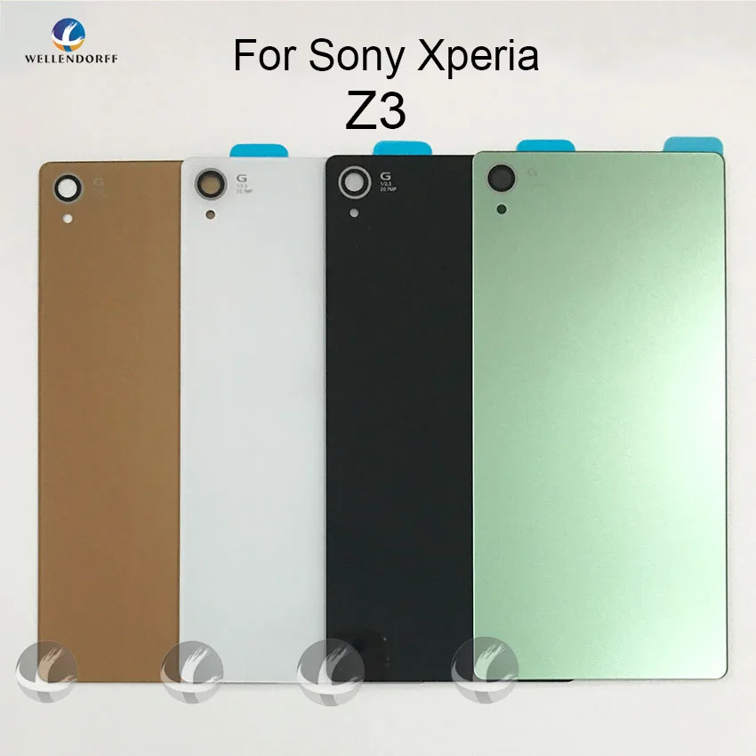 Задняя стеклянная крышка корпуса для Sony Xperia Z3 D6643 D6653 D6633 Крышка батарейного