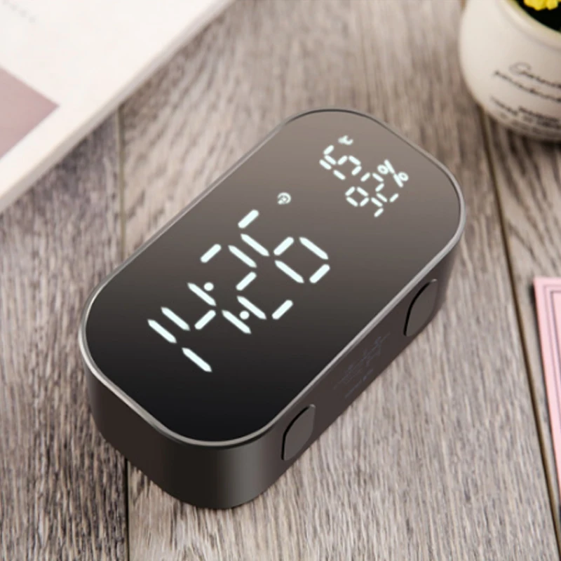 Новый беспроводной Bluetooth динамик с FM радио бас светодиодный Будильник Дисплей