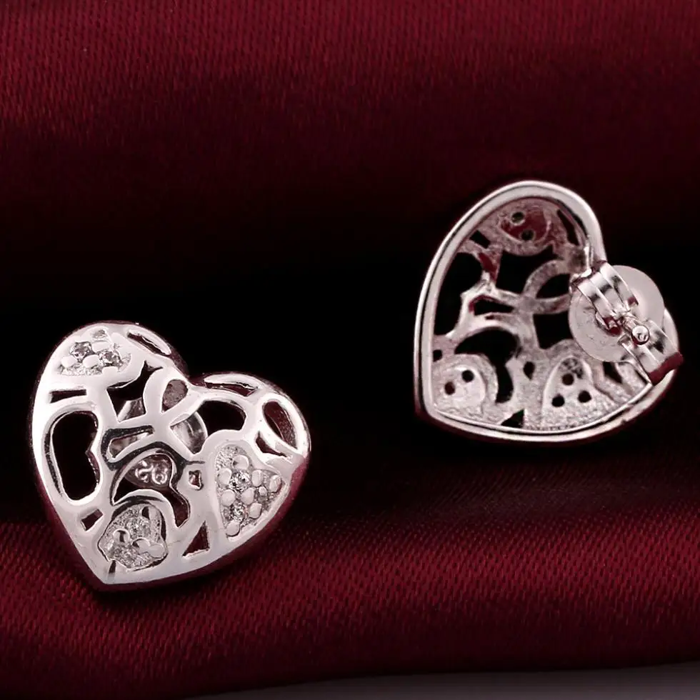 Сердце CE656 # стимпанк колошения Мода для женщин 2014 с серебряным покрытием