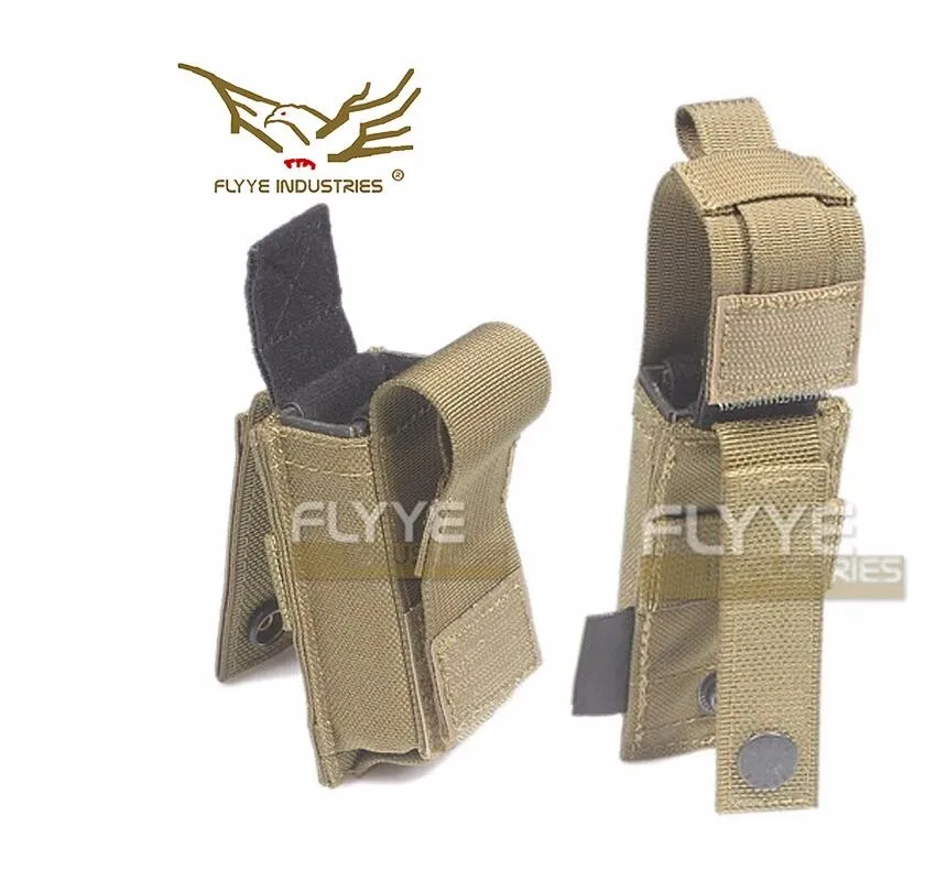 FLYYE MOLLE 9 мм Пистолет подсумок Ver. hp одно соединение журнал 9 мм пистолет с вкладышем CORDURA PH-P007